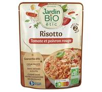 JARDIN BIO ETIC Risotto Bio 220g en sachet individuel, saveur authentique et saine pour vos repas- Lot De 3