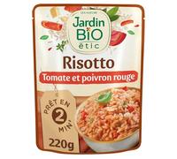 JARDIN BIO ETIC - Risotto Bio Gourmand et Crémeux, Saveurs Authentiques en Sachet 220g - Le lot de 3