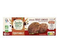 JARDIN BIO ÉTIC SABLÉS TOUT CHOCO BIO ÉTUI CARTON + SACHET FRAICHEUR 150G, JARDIN BIO ETIC, LOT DE 4