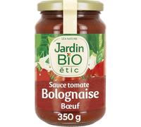 JARDIN BIO ETIC - Sauce Bolognaise Bio au Bœuf, Saveur Authentique Onctueuse, Bocal 350g - Lot De 3