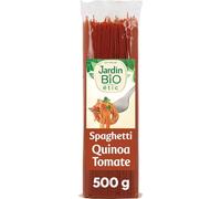 JARDIN BIO ETIC - Spaghettis Bio aux Couleurs Naturelles, Saveur Quinoa et Tomate, 500g - Le lot de 4
