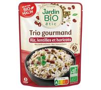 Jardin BIO étic - Trio Riz Lentilles Haricots - bio - 6 sachets