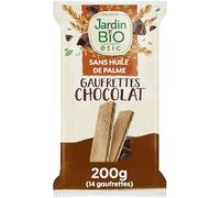 JARDIN BIO Fine Gaufrette Chocolat Bio 200G - Un plaisir gourmand et sain pour tous les moments- Lot De 3