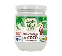 JARDIN BIO - Huile de Coco Vierge 100% Naturelle, Savoureuse et Polyvalente, Flacon 200ml - Lot de 3