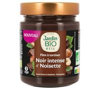 JARDIN BIO Pâte à tartiner Noir Intense et Noisette - 300g en pot verre recyclable - Sans huile de palme, sans lécithine de soja - Ingrédients bio - Lot de 3