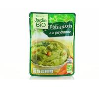 JARDIN BIO - Pois Cassés Paysanne, Source De Protéines Végétales Biologiques, 300g - Lot De 4