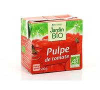 JARDIN BIO - Pulpe De Tomate Bio, Savoureux et Naturel, Format Pratique 500G - Lot De 4