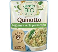 JARDIN BIO - Quinotto Légumes Verts Parmesan Sachet Express 220G - Lot De 4
