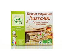 JARDIN BIO - Tartines au sarrasin Bio Sans Gluten, Croquantes et Gourmandes 150G