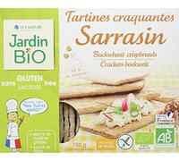 Jardin Bio Tartines Craquantes Sarrasin 80% de Sarrasin sans Gluten, 150g