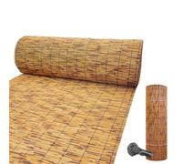 Jardin Brise Vue en Bambou, 50 Cm A 140 Cm De Hauteur Canisse Clôture, Extérieur Bambou Brise-Vue avec Attaches Zip, Balcon Brise Vue pour Porche, Piscine, Plafond(160 * 500cm)