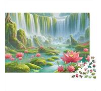 Jardin Cascade 1000 Pièces Puzzle Adulte Carton sans Odeur Anti-Stress Stimuler l'esprit pour Couples Livraison Rapide Édition Limitée 52x38cm/1000pcs