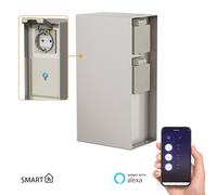 Jardin Colonne de prises POMI pour l'extérieur IP44 Smart Home WLAN Alexa