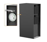 Jardin Colonne de prises POMI pour l'extérieur IP44 Timer/Temporisateur double