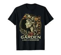 Jardin comme une déesse grecque Déméter Jardinage amusant T-Shirt