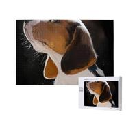Jardin d'accueil pour Chiots Beagle,Puzzle Familial en Bois de 1 000 pièces pour Adultes et Adolescents, décoration d'intérieur