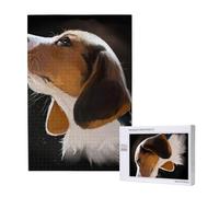 Jardin d'accueil pour Chiots Beagle,Puzzle Familial en Bois de 1 000 pièces pour Adultes et Adolescents