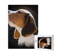 Jardin d'accueil pour Chiots Beagle,Puzzle Familial en Bois de 300 pièces pour Adultes et Adolescents
