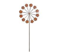 Jardin de fleurs en métal | Piquets en fer résistant aux intempéries | Piquets de sol pour clôture extérieure, porche, pelouse, allée, paysage, parc, printemps, été, toutes saisons