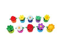 Jardin de Fleurs Jouet de Construction, Favorise Le Développement de la | Découverte à votre rythme, Activité d\'empilage intéressante, Compact pour les voyages, Sans danger pour les enfants