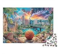 Jardin de la Cité Fantastique Puzzle Adulte 1000 Pièces Un Défi Difficile Jeux De Famille De Qualité Supérieure Cute Cadeaux pour La Famille Convient Aux Adultes Et Aux Enfants Cute