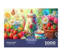 Jardin de la Pause Thé 1000 Pièces Puzzle Classique - Carton Robuste Puzzle Anti-Stress pour Amateurs De Puzzles Familiaux & Geniale Idée De Cadeau 38x26cm/1000pcs