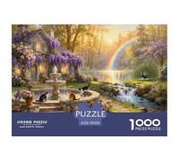 Jardin de l'espoir Puzzle en Bois Imperméable DIY Puzzles De 1000 Pièces pour Adultes Cadeaux Amusant De Décoration pour La Maison