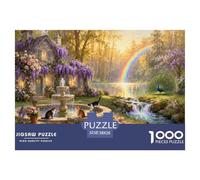 Jardin de l'espoir Puzzle en Bois Imperméable Puzzles De 1000 Pièces pour Adultes Cadeaux Impossible Jeux De Stimulants