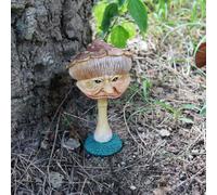 Jardin Décoration Terrasse Statue Vielle Femme Champignon Résine Extérieur Intérieur Statue De Vielle Femme Champignon En Résine Parfaite Pour La Décoration Extérieur De Terrasse Et Intérieure