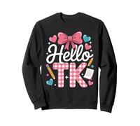 Jardin d'enfants de Transition Hello TK Funny Cute pour la rentrée Scolaire Sweatshirt