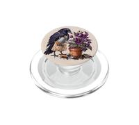 Jardin des Amoureux des Oiseaux et des Plantes de Goth Raven Gardener PopSockets PopGrip pour MagSafe