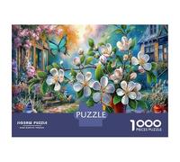 Jardin des Contes de fées Carton Extra Épais Fleurs forêt Puzzle De Bricolage pour Adultes Enfants 12 Ans+ Jeu De Famille Amusant Belle Décoration 70x50cm/1000pcs