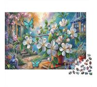 Jardin des Contes de fées Puzzle 1000 Pièces Adulte Enfants Dès 14 Ans Papillon Papier Classique Qualité Supérieure Cadeau d'anniversaire Jeu De Famille 70x50cm/1000pcs