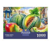 Jardin des Fruits Puzzle 1000 Pièces Melon Fruitadulte Carton Épais Anti-Stress pour Collectionner Livraison Rapide avec Affiche Guide 70x50cm/1000pcs