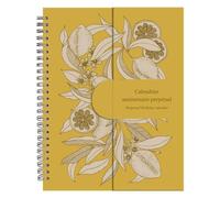 Jardin des Sens, Calendrier anniversaire perpétuel 23x17 cm, 50 pages imprimées, fermeture aimantée pour affichage sur la table.
