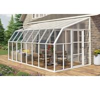 Canopia by Palram véranda Tonnelle de Jardin fermée en kit Sunroom 13.1m² . Structure en Aluminium Panneaux Polycarbonate, résistant aux intempéries