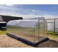 Jardin Dream Serre en polycarbonate "MINI" 2x8m en acier, avec polycarbonate 4mm