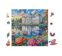 Jardin du Palais 100 Pièces Puzzle Expert Confirmé en Carton sans Déformation Très Difficile Décoration Murale Collection Cadeau Fête des Pères Premium 28x28cm