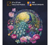 Jardin du paon- puzzle en bois
