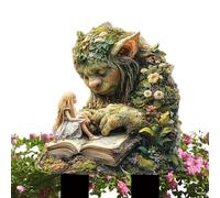 Jardin en Acrylique - Tree Man Fairy pour l'identification des légumes | Fairy Garden Stakes décor Plat | Jardins résistants aux intempéries Marqueurs pour Les Herbes Fleurs en Serre extérieure