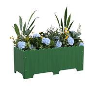Jardin extérieur décoratif, Jardin arrière-Cour, jardinière, boîte avec Pieds, Pot de Fleurs en Bois pour Plantes, Jardin d’Herbes aromatiques, Patio, Porche, Balcon