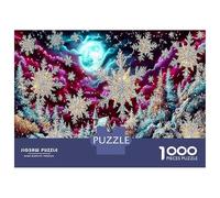Jardin Fantastique de Neige d’Hiver Puzzle 1000 Pièces pour Relaxation, Hobby Zen, Carton Épais, Emboîtement Sûr Et Précis 70x50cm/1000pcs
