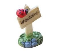 Jardin féérique miniature - Petits panneaux et figurines, décorations de pots pour maisons de de 10 cm (12 pièces) ornements créatifs pour paysages avec mousse pour expositions de et