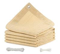 Jardin Filet D'ombrage 2.8 x 6 m Auvent D'ombre, Auvent D'auvent, Toile D'ombrage Pergola Serres avec Œillets et Attaches de Câble pour Jardins/balcons/terrasses, Couleur Crème