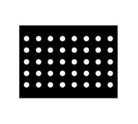 Jardin | Film Noir perforé comme Couverture Protection, Accessoires pour Serre, Bloc pour Herbes, Films paillage Noir 5 Trous pour la Culture à Potager Niktule