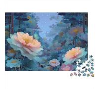 Jardin Fleur Fantastique Puzzle 1000 pièces Adultes & Famille Forêt Céleste Déesses Dorées Galaxie Premium Épais Robuste Haute Qualité Vibrant Défiant 70x50cm/1000pcs