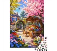 Jardin Fleurs Chariot Puzzle, 1000 Pièces Jeu D'intérieur Adulte