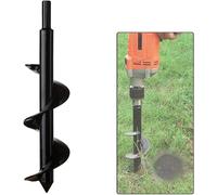 Jardin Foreuse,Tige hexagonale Acier Inoxydable,Tariere Thermique,Creuser des Trous Cultiver en Profondeur,Outil de Plantation Pratique pour Fleur Planter des Arbres Arbustes (Dia: 8cm L: 30cm)