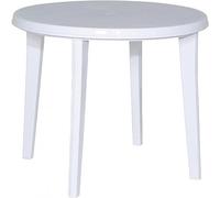 Jardin Lisa 137212 Table en Plastique Blanc 90 x 73 cm