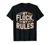 Jardin Mon Troupeau Mes Règles Éleveuse De Poulets Gardienne T-Shirt